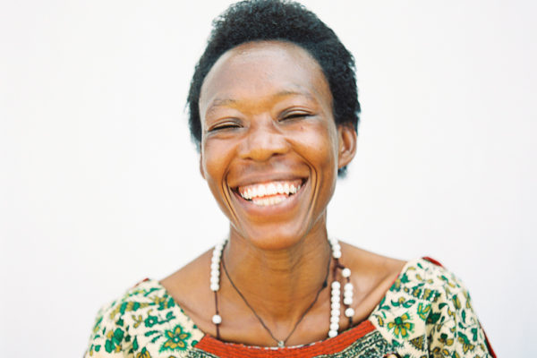 Close-up portrait of a Burundian coffee farmer