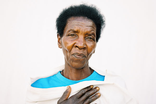 Close-up portrait of a Burundian coffee farmer